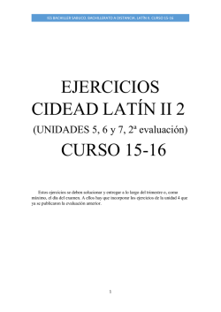 ejercicios para la 2&ordf; evaluaci&oacute;n