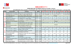 Bibliob&uacute;s (horario de invierno)