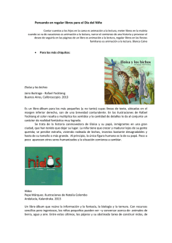 Pensando en regalar libros para el D&iacute;a del Ni&ntilde;o