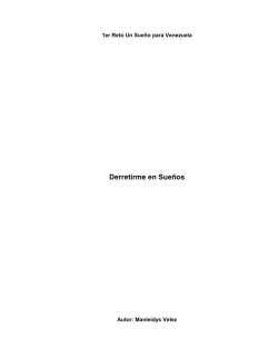 "Derretirme en Sue&ntilde;os" Autor Manleidys Velez