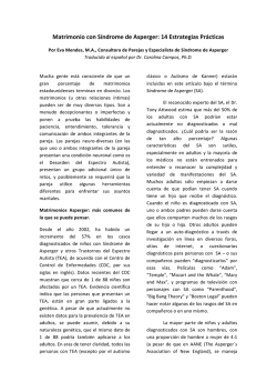 Matrimonio con S&iacute;ndrome de Asperger: 14 Estrategias Pr&aacute;cticas