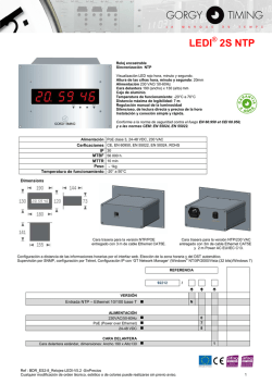 LEDI 2S NTP - Gorgy Timing