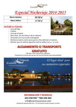 ESPECIAL NOCHE VIEJA 2015