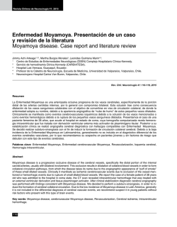 Enfermedad Moyamoya. Presentaci&oacute;n de un caso y