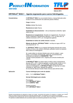 DRYWALK WAS-1 - Agente engrasante para cueros