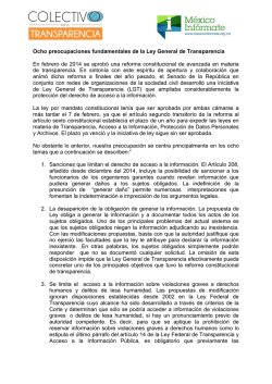 Ocho preocupaciones fundamentales de la Ley