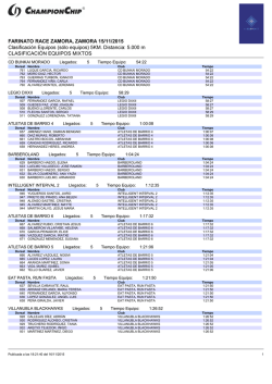 resultados equipos mixtos