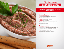 Dip de carne de Diablo Zen&uacute;