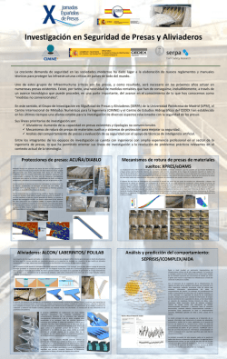 Investigaci&oacute;n en Seguridad de Presas y Aliviaderos