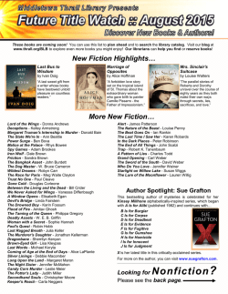 August 2015 - Middletown Thrall Library