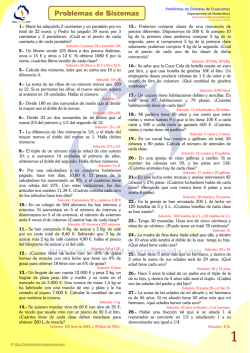 Problemas de Sistemas