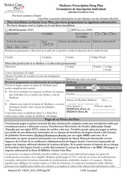 Para inscribirse en Senior Care Plus, por favor