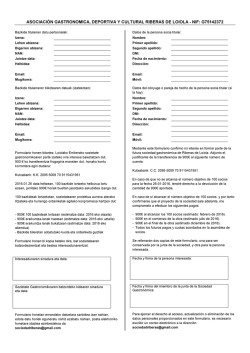 Ap&uacute;ntate! / Apuntatu zaitez! - Sociedad Gastron&oacute;mica en Riberas de