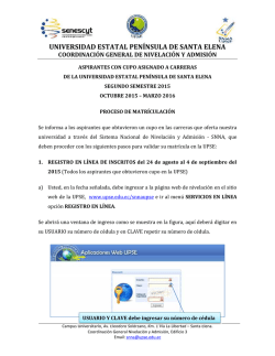 UNIVERSIDAD ESTATAL PEN&Iacute;NSULA DE SANTA ELENA