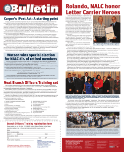 Rolando, NALC honor Letter Carrier Heroes