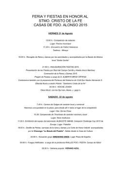 feria y fiestas en honor al stmo. cristo de la fe casas de fdo. alonso