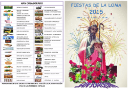 2015 EN HONOR A - Ayuntamiento de Las Torres de Cotillas