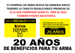 si compras un arma nueva en armeria kirico tendr&aacute;s la tarjeta regalo