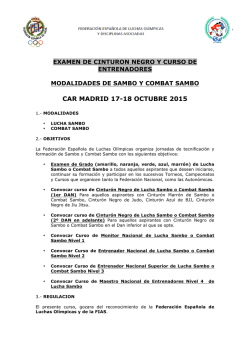 examen de cinturon negro y curso de entrenadores