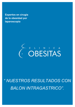 &ldquo; nuestros resultados con balon intragastrico&rdquo;.