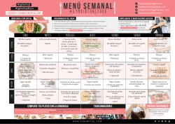 Men&uacute; semanal - Gym Virtual