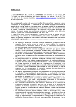 CRIMON Aviso Legal web
