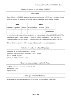 Detalles de la tarea de esta unidad. LMSGI05 Enunciado. Dado el