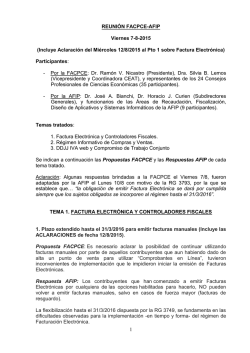 Informe de la reuni&oacute;n FACPCE