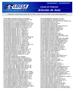 Listado - Logsa Chile