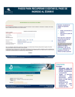 C&oacute;mo recuperar el pase de ingreso al EXANI-II