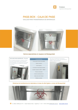 PASS BOX - CAJA DE PASE
