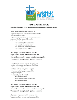 Descarg&aacute; SEAN LA ALEGRIA - Accion Cat&oacute;lica Argentina