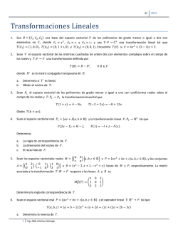 Transformaciones Lineales - Ing. Aldo Jim&eacute;nez Arteaga