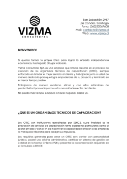 M&aacute;s info. - Vizma Consultores
