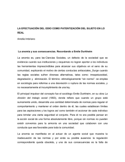 LA EFECTUACI&Oacute;N DEL ODIO COMO PATENTIZACI&Oacute;N DEL