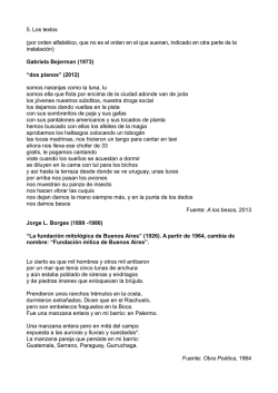 5. Los textos - Feria Internacional del Libro de Buenos Aires