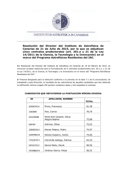 Resoluci&oacute;n Final Director / Final Resolution Director.