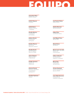 Javier Chamas Director de Adm. y Operaciones Antonia