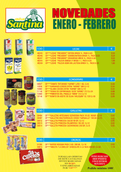 Cat&aacute;logo productos tiendas