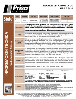 6038 CF Thinner Est&aacute;ndar Laca Prisa.p65