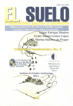 El suelo. Propiedades f&iacute;sicas y qu&iacute;micas - Editorial