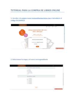 TUTORIAL PARA LA COMPRA DE LIBROS ONLINE