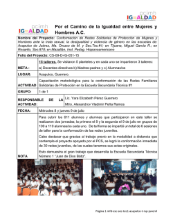 Por el Camino de la Igualdad entre Mujeres y Hombres A.C.