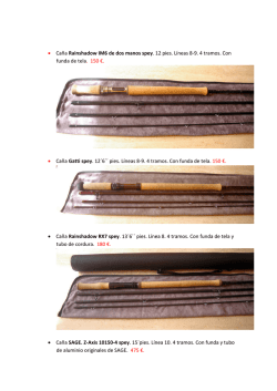 &bull; Ca&ntilde;a Rainshadow IM6 de dos manos spey . 12 pies. L&iacute;neas 8