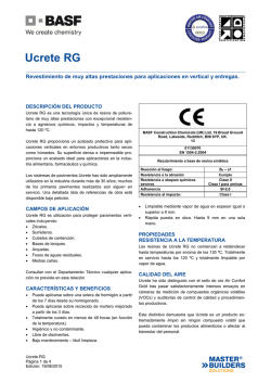 Ucrete RG - BASF Construction Chemicals Espa&ntilde;