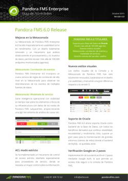 Pandora FMS 6.0 Release