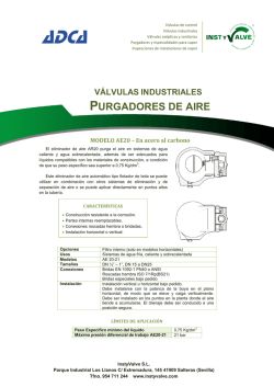 ADCA - Mod. AE20 Purgadores de aire