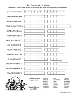 La Familia Word Merge