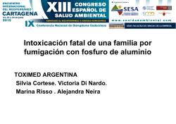 Intoxicaci&oacute;n fatal de una fam fumigaci&oacute;n con fosfuro de al ci&oacute;n fatal