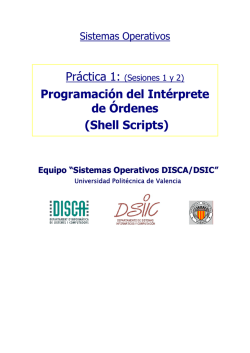 Programaci&oacute;n del Int&eacute;rprete de &Oacute;rdenes (Shell Scripts)